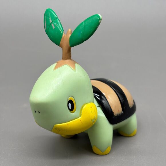 Turtwig Pokemon Figure 2007 Jakks Pacific Vinyl Toy Gen 4 Diamond Pearl Series - Picture 1 of 8